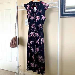 NWT Judith & Charles black raspberry floral dress Nordstrom